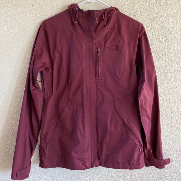 The North Face Burgundy Rain Shell Jacket - Picture 1 of 5
